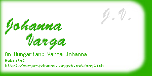 johanna varga business card